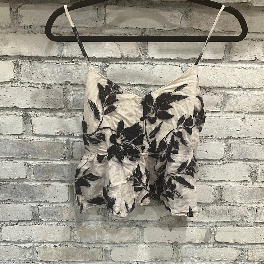 Floral Print Spaghetti Strap Top